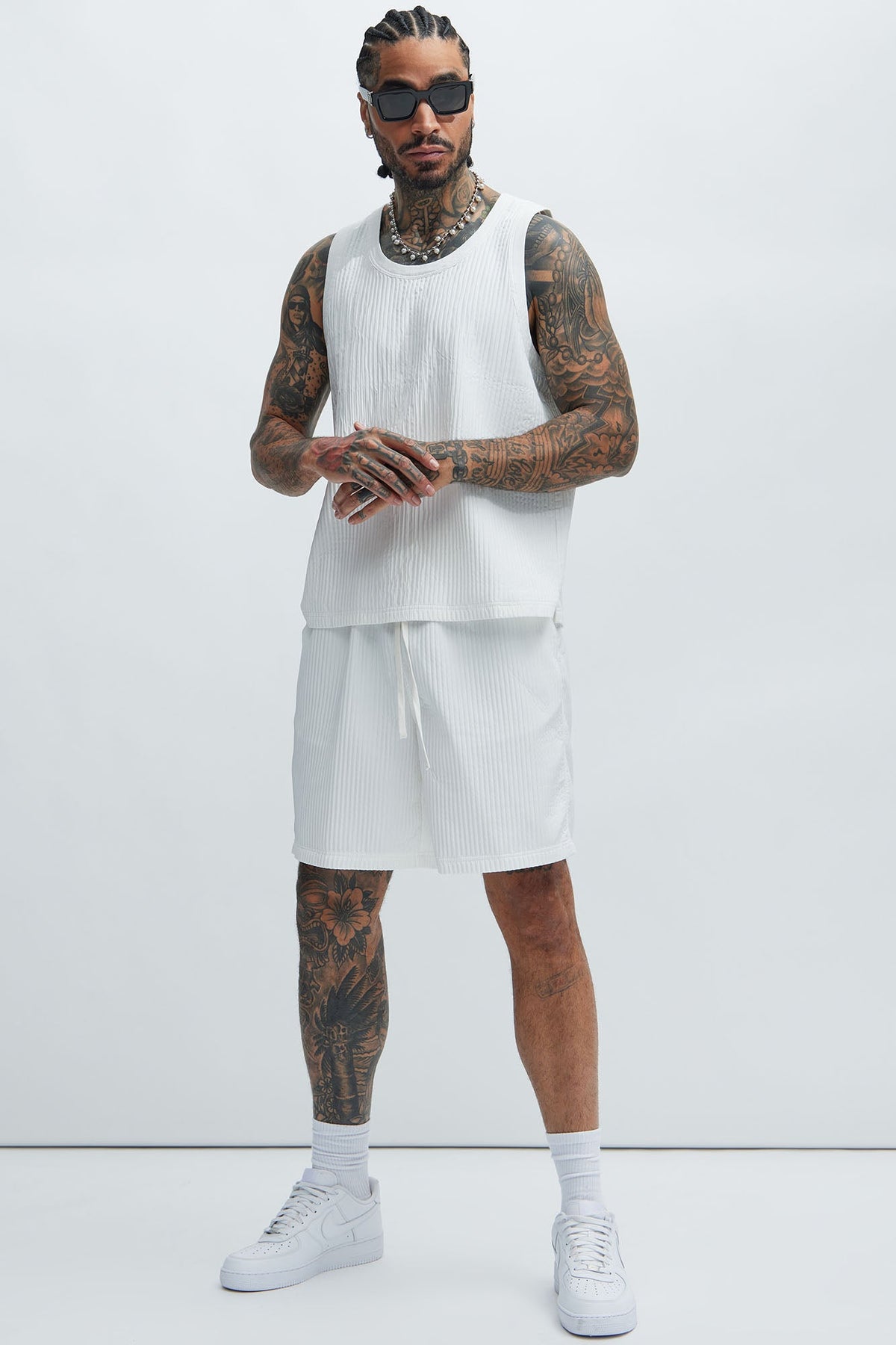 Santiago Relaxed Shorts - White image 3