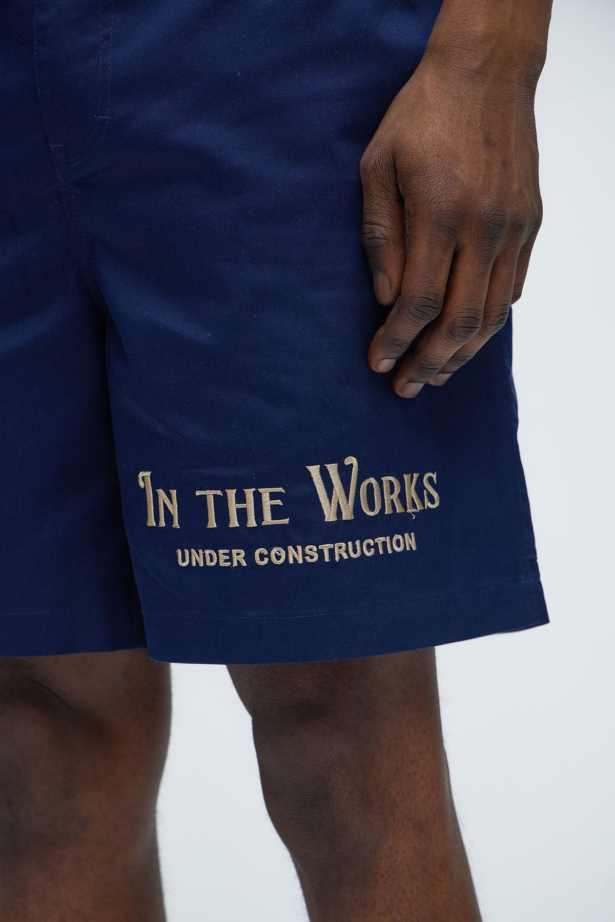 In The Works Relaxed Shorts - Navy image 3