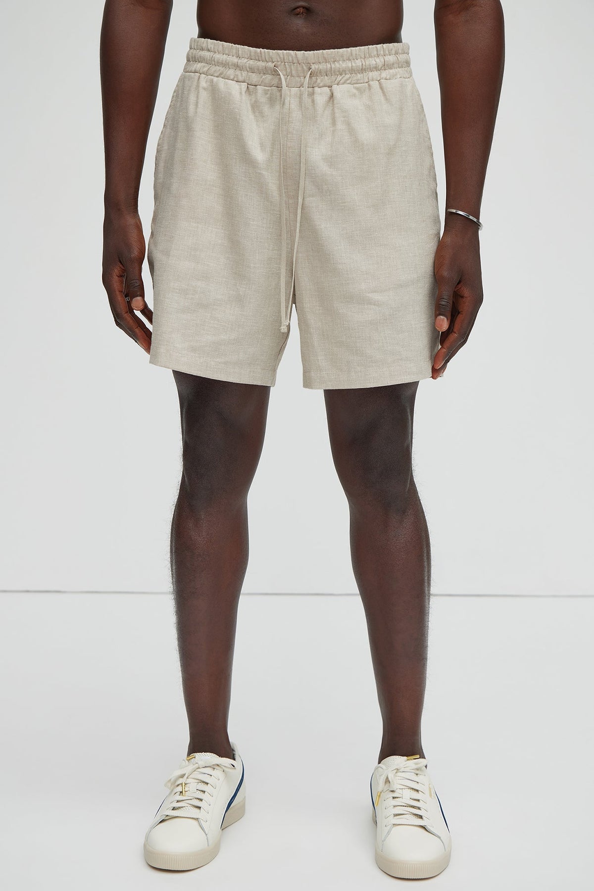 Bahamas Linen Shorts - Stone image 3