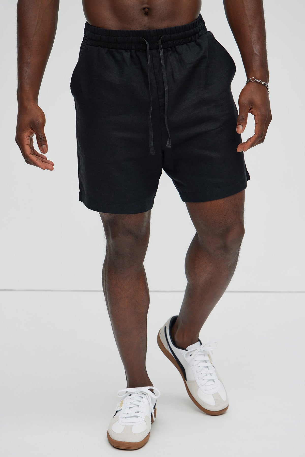 Bahamas Linen Shorts - Black image 1