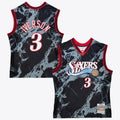 Philadelphia 76ers Mitchell & Ness Allen Iverson 2000 Team Marble Swingman Jersey - Black - Black - image 1