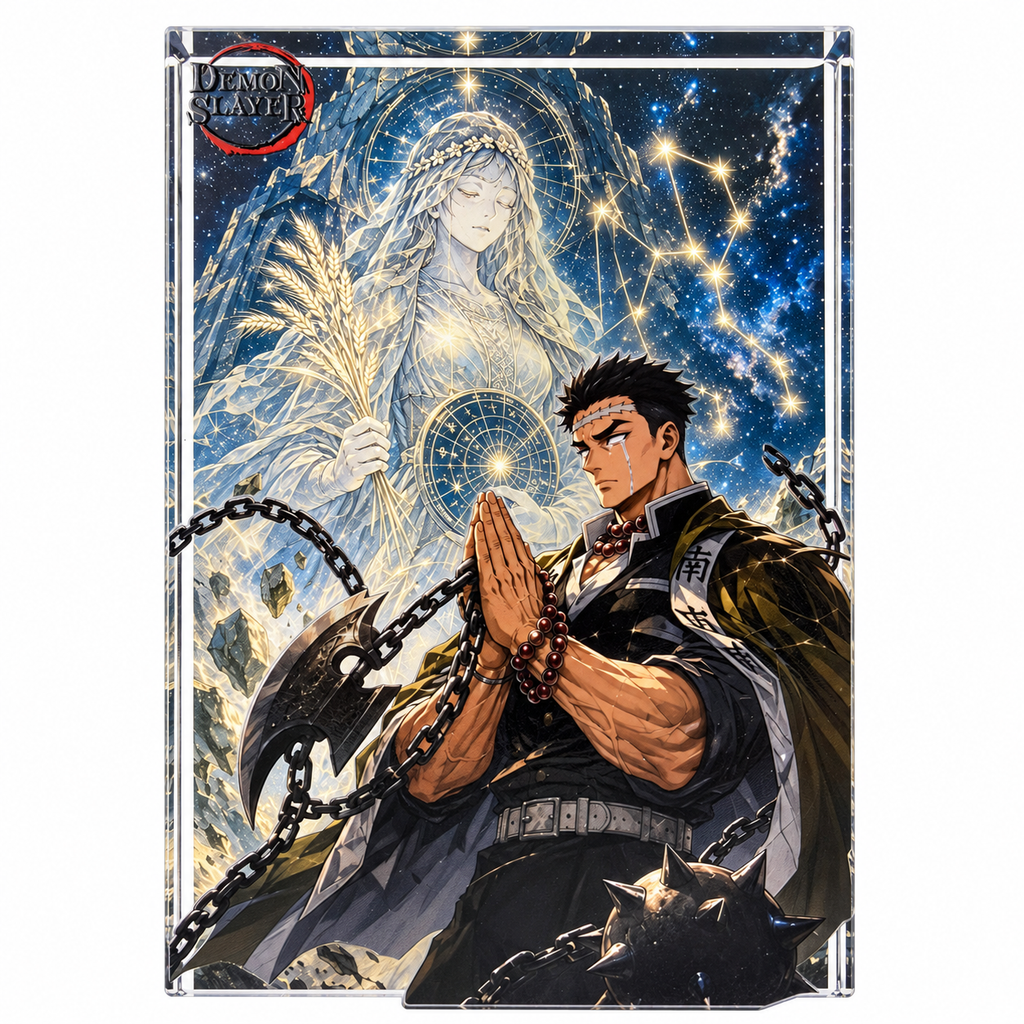 Demon Slayer Acrylic Crystal Card Brick Collectible
