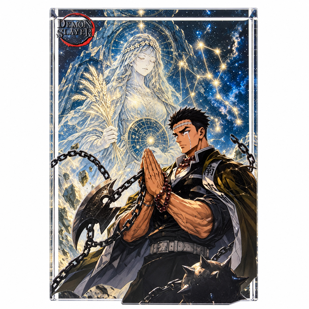 Demon Slayer Acrylic Crystal Card Brick Collectible