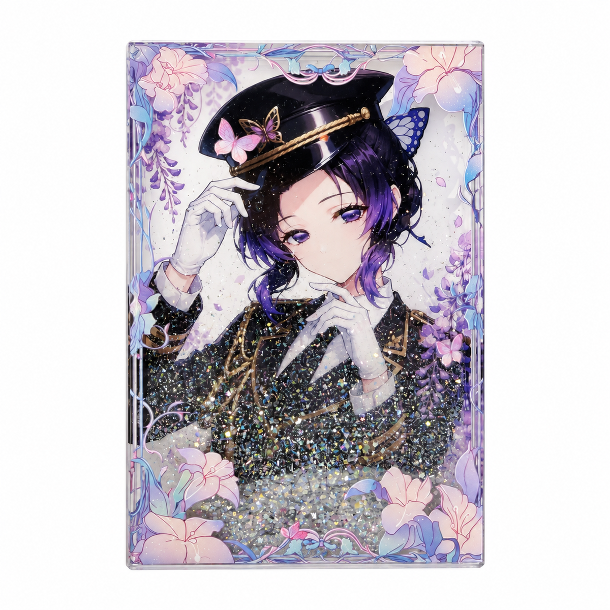 Demon Slayer Shinobu Kocho Acrylic Crystal Card Brick