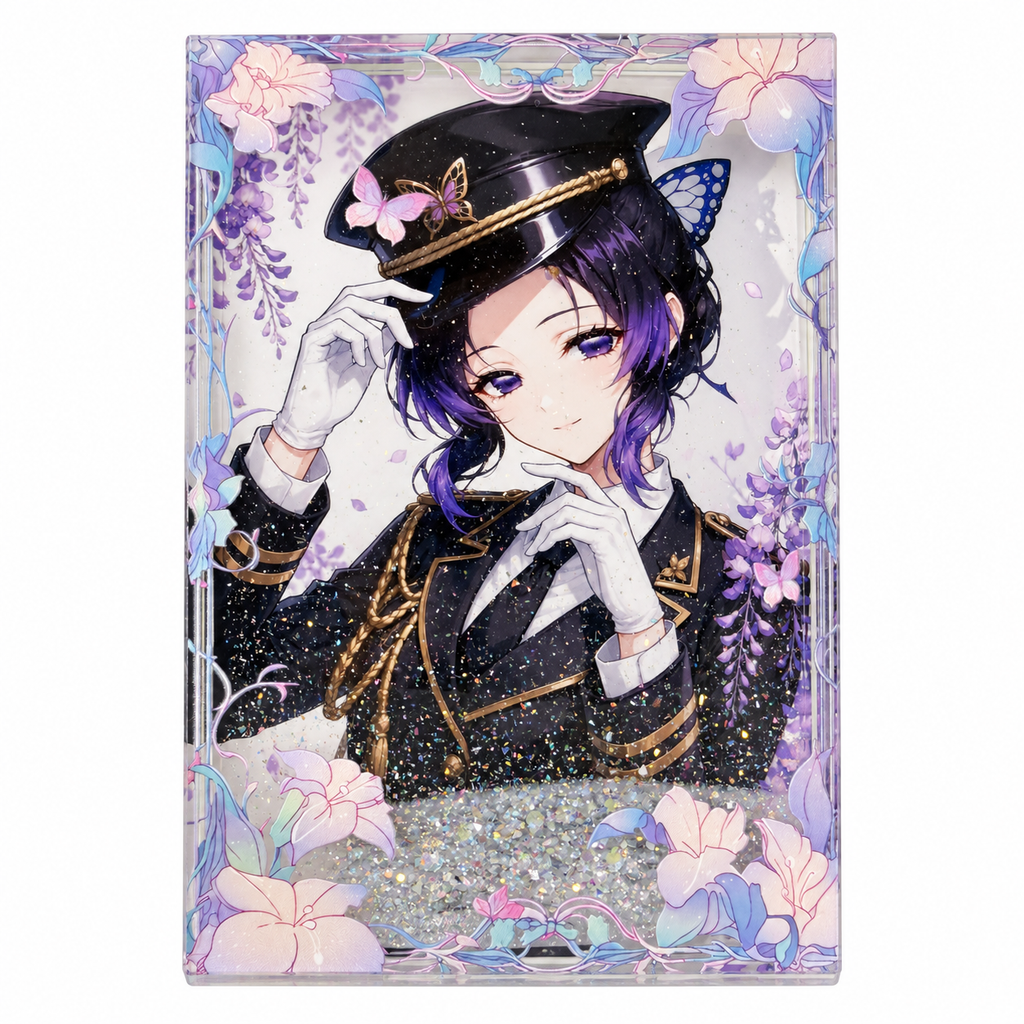 Demon Slayer Shinobu Kocho Acrylic Crystal Card Brick