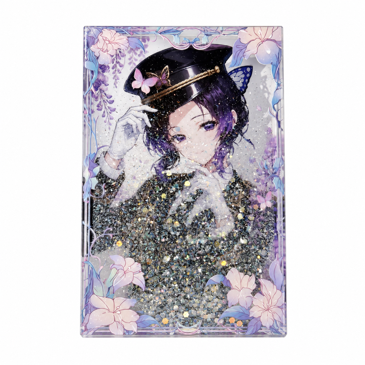 Demon Slayer Shinobu Kocho Acrylic Crystal Card Brick