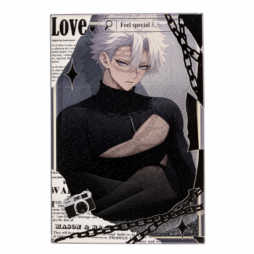 Satoru Gojo Anime Acrylic Crystal Card Brick