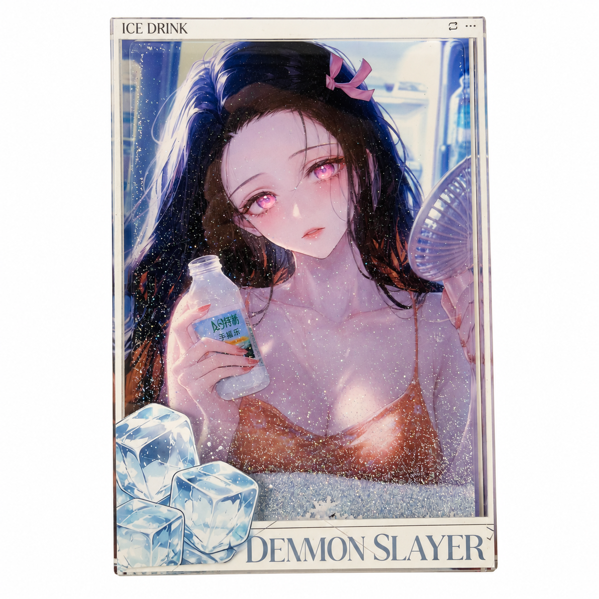 Demon Slayer Kanao Tsuyuri Acrylic Crystal Card Brick