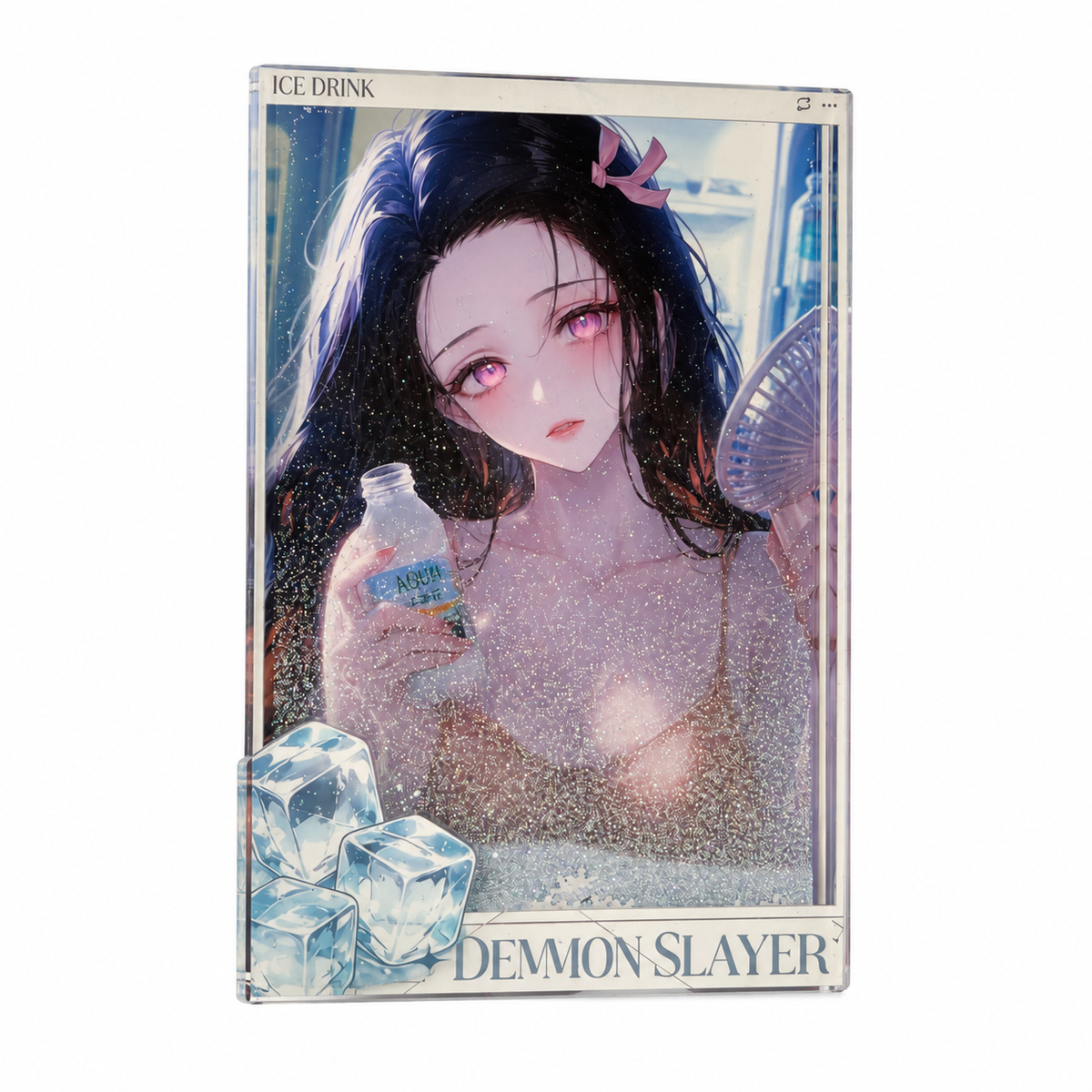 Demon Slayer Kanao Tsuyuri Acrylic Crystal Card Brick
