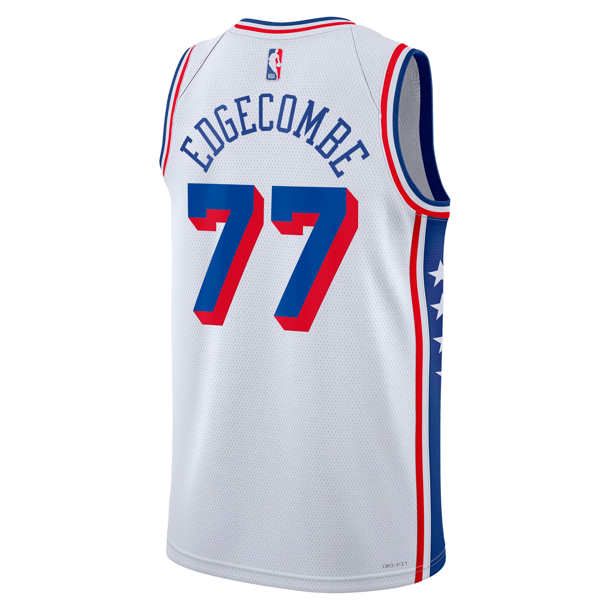 Philadelphia 76ers Nike Association Edition Swingman Jersey - White - VJ Edgecombe - Unisex - White - image 4