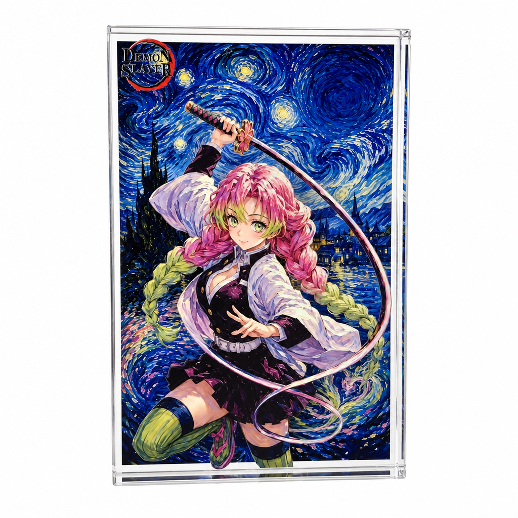 Demon Slayer Mitsuri Kanroji Acrylic Crystal Card Brick Collectible