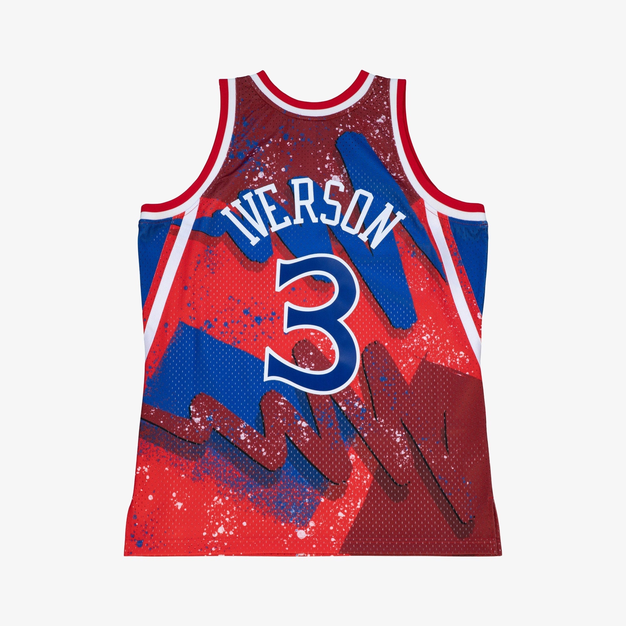 Philadelphia 76ers Mitchell & Ness Allen Iverson 1996 Hyper Hoops Swingman Jersey - Scarlet - Scarlet - image 4
