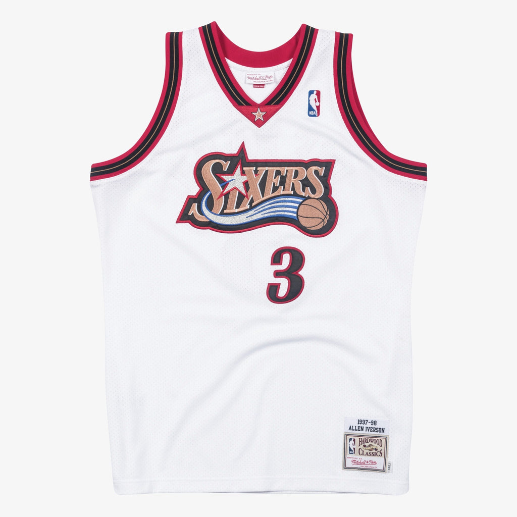Philadelphia 76ers Mitchell & Ness Allen Iverson 1997 Authentic Jersey - White - White - image 3