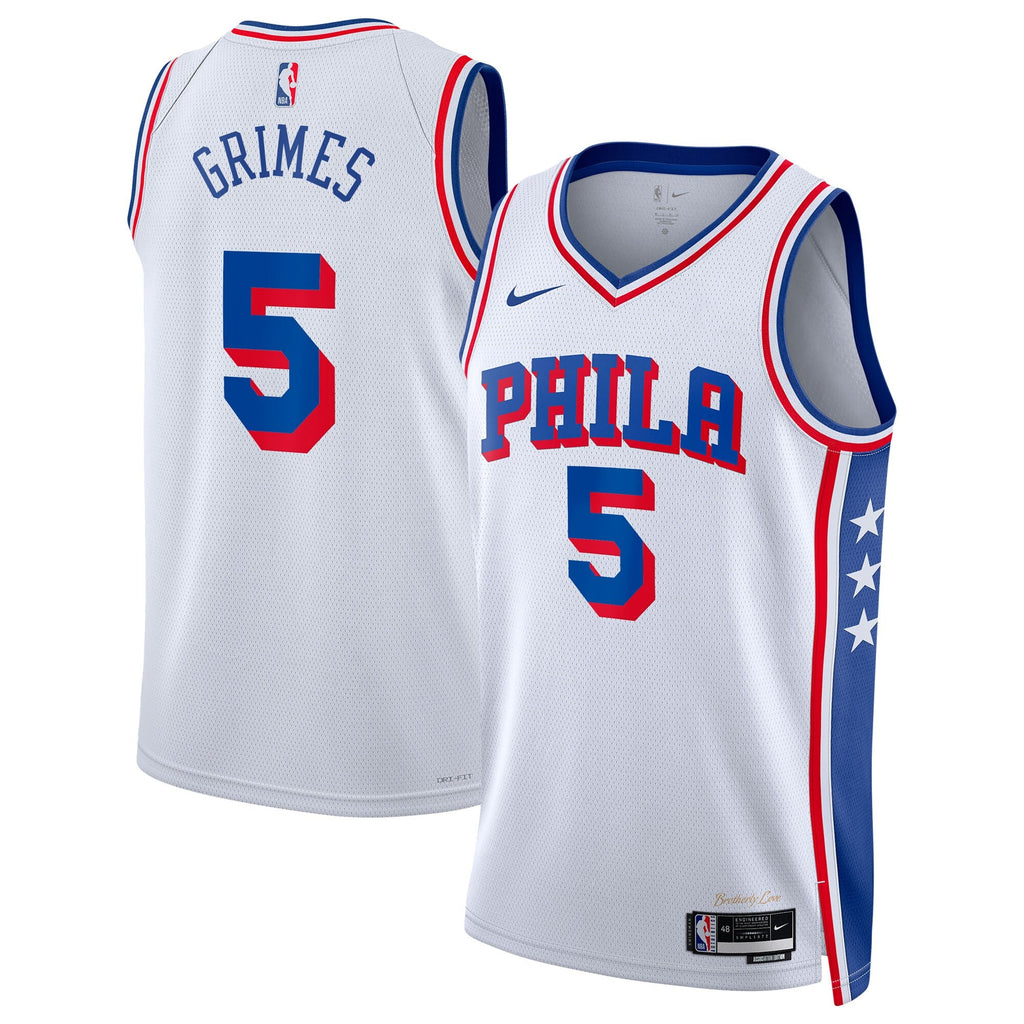 Philadelphia 76ers Nike Association Edition Swingman Jersey - White - Quentin Grimes - Unisex - White - image 1