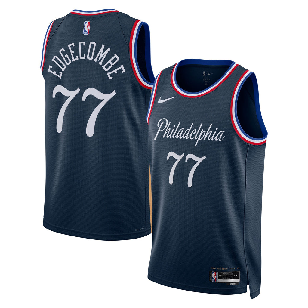 Philadelphia 76ers Nike 2025/26 City Edition Swingman Jersey - Navy - VJ Edgecombe - Unisex - Navy - image 1