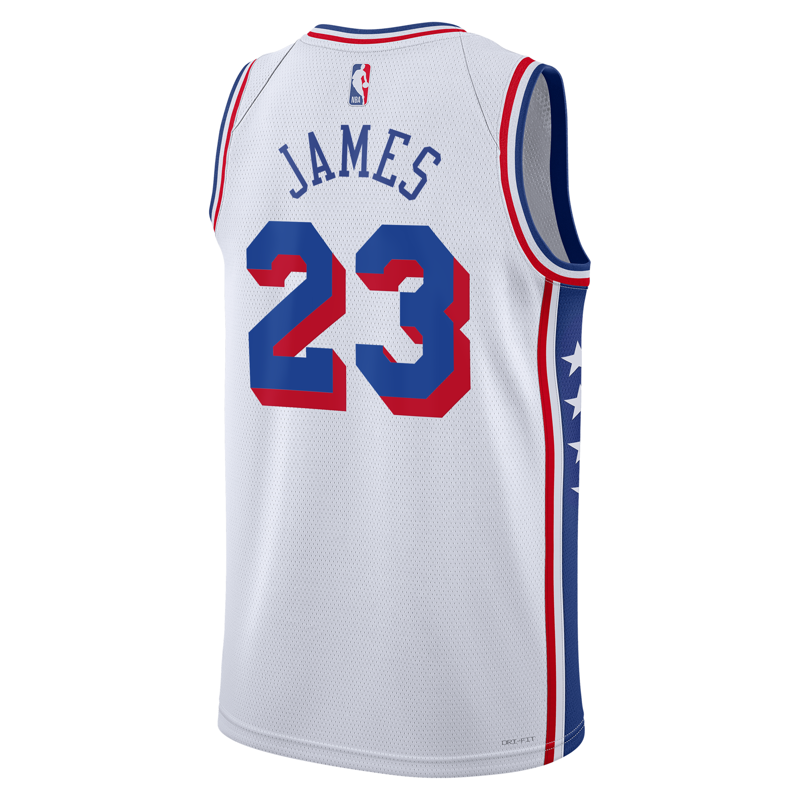 Philadelphia 76ers Nike Association Edition Swingman Jersey - White - Lebron James - Unisex - White - image 4