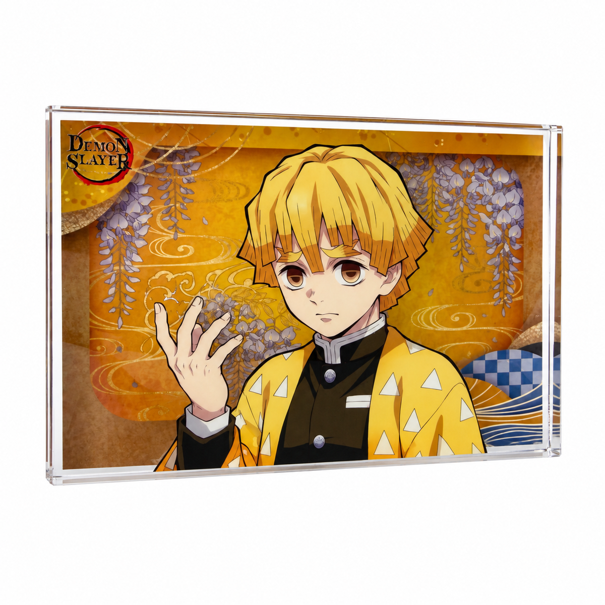 Demon Slayer Zenitsu Agatsuma Acrylic Crystal Card Brick Collectible