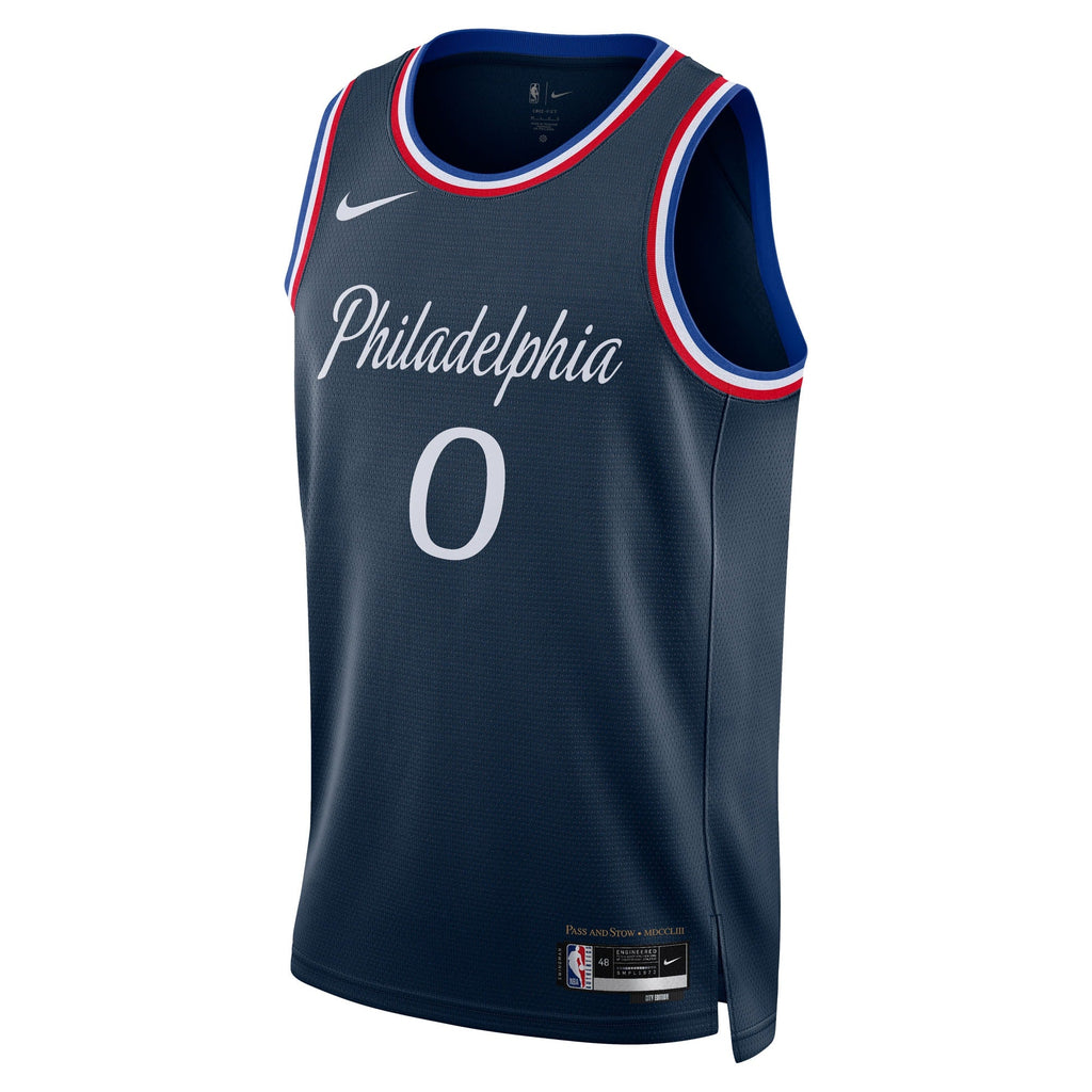 Philadelphia 76ers Nike 2025/26 City Edition Swingman Jersey - Navy - Tyrese Maxey - Unisex - Navy - image 3