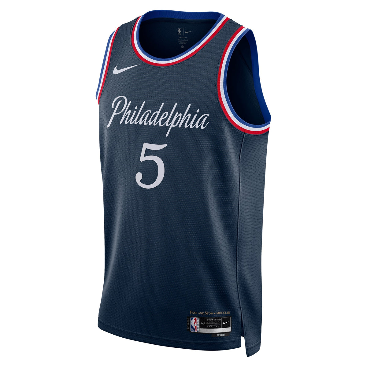Philadelphia 76ers Nike 2025/26 City Edition Swingman Jersey - Navy - Quentin Grimes - Unisex - Navy - image 3