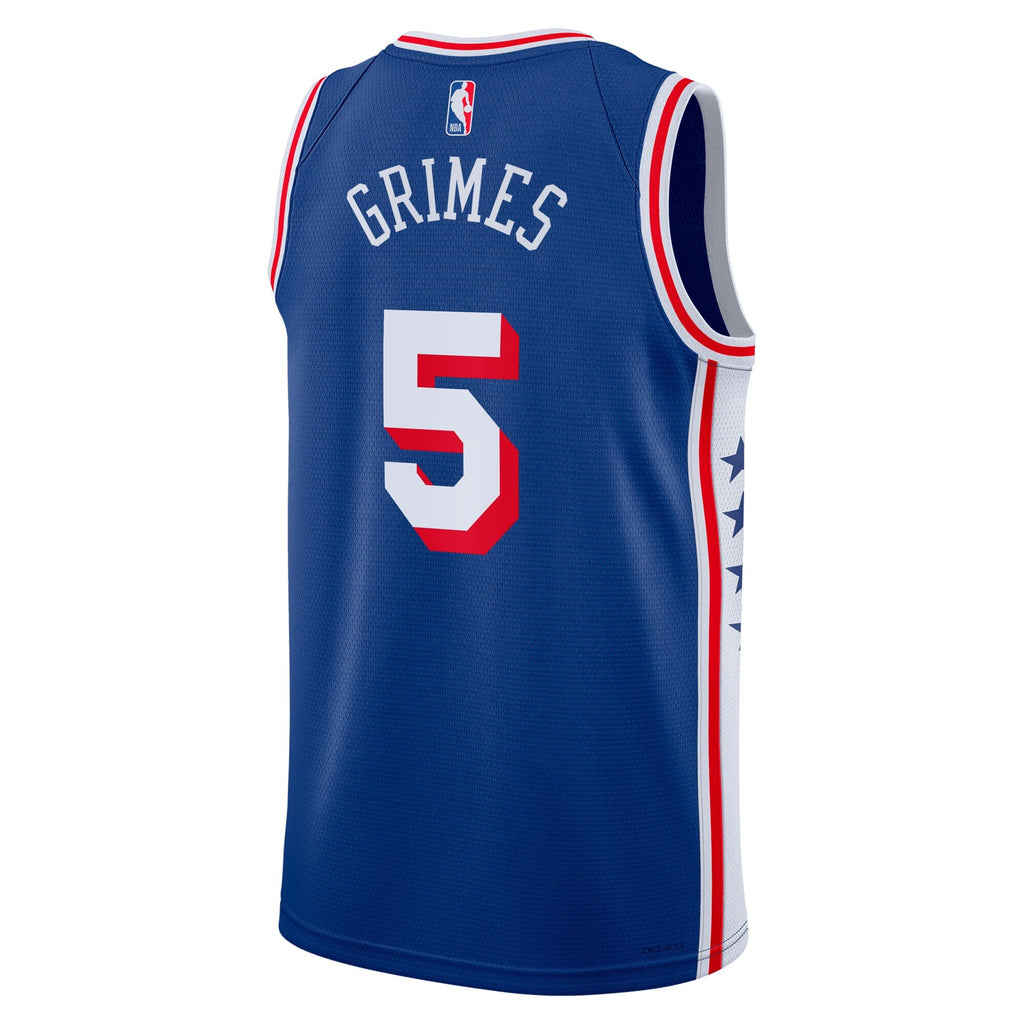 Philadelphia 76ers Nike Icon Edition Swingman Jersey - Royal - Quentin Grimes - Unisex - Royal - image 4