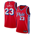 Philadelphia 76ers Jordan Brand Statement Edition Swingman Jersey - Red - Lebron James - Unisex - Red - image 1