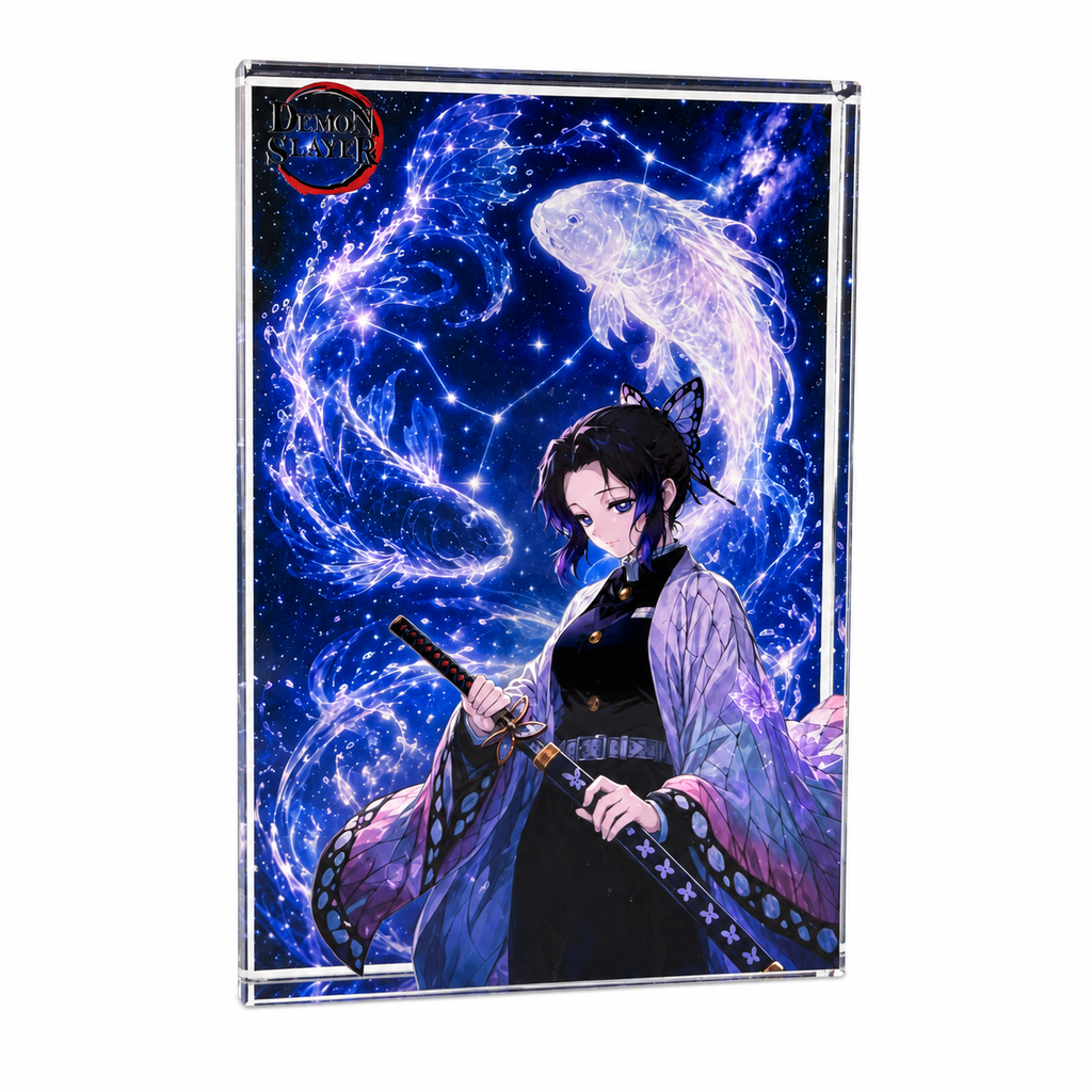 Demon Slayer Shinobu Kocho Acrylic Crystal Card Brick