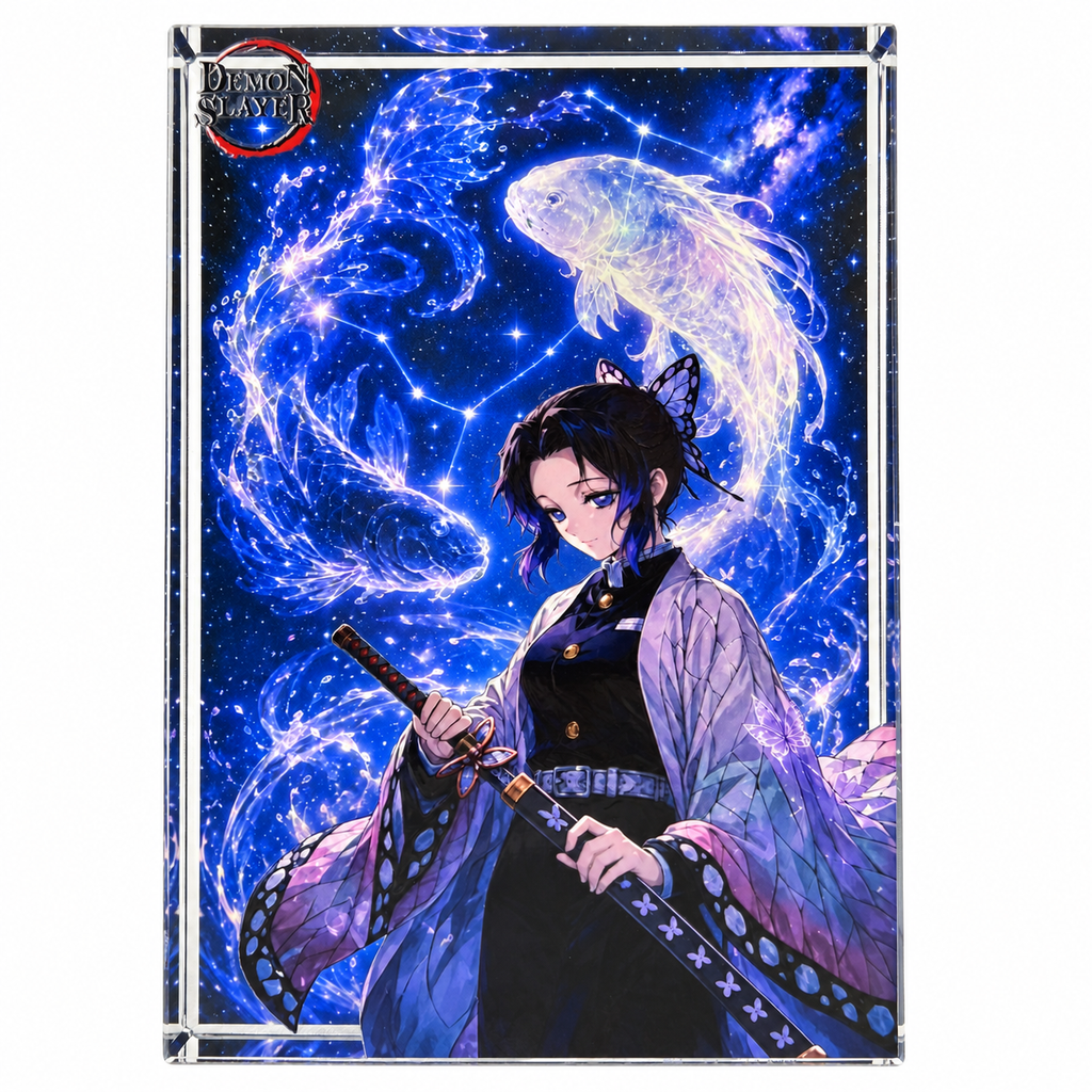 Demon Slayer Shinobu Kocho Acrylic Crystal Card Brick