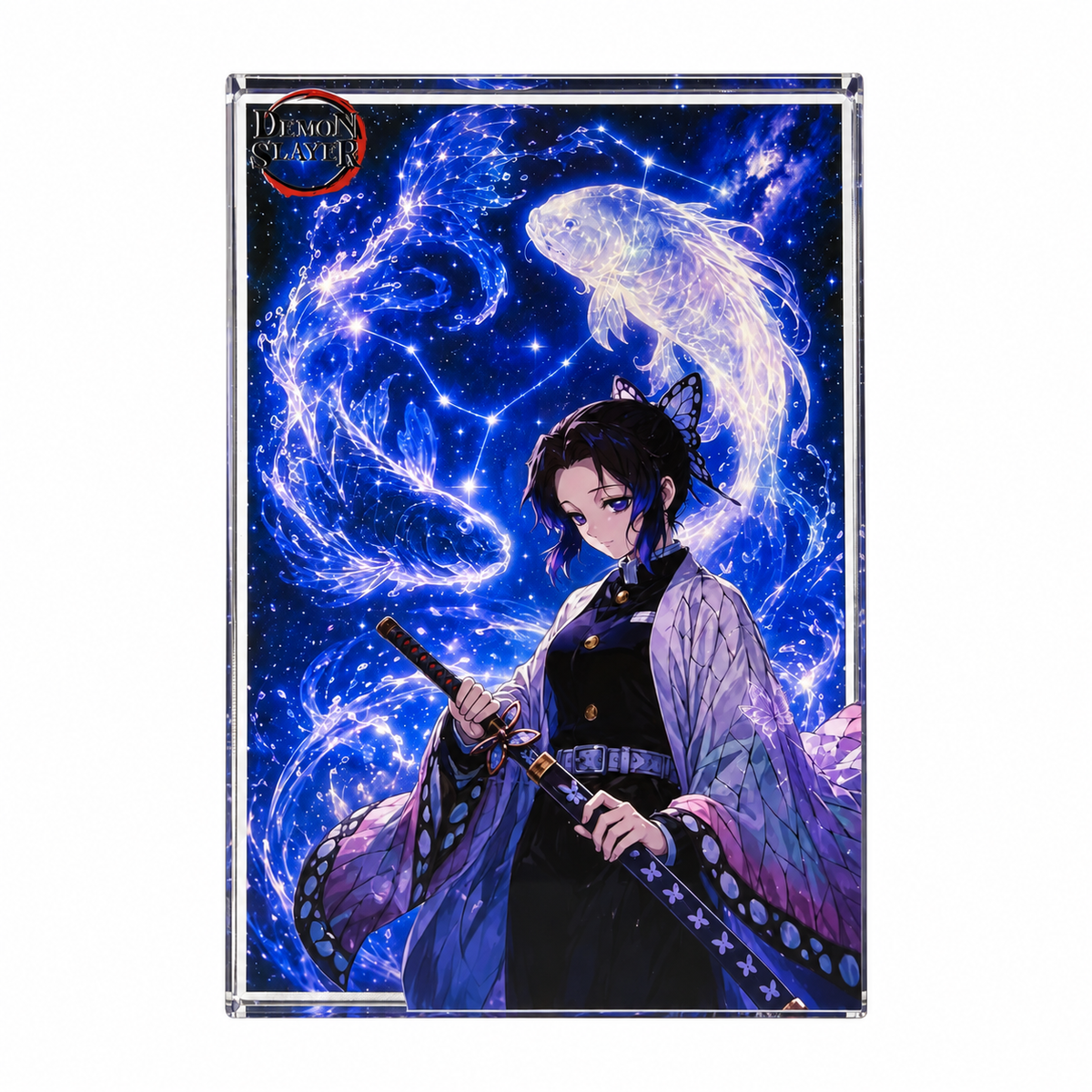 Demon Slayer Shinobu Kocho Acrylic Crystal Card Brick