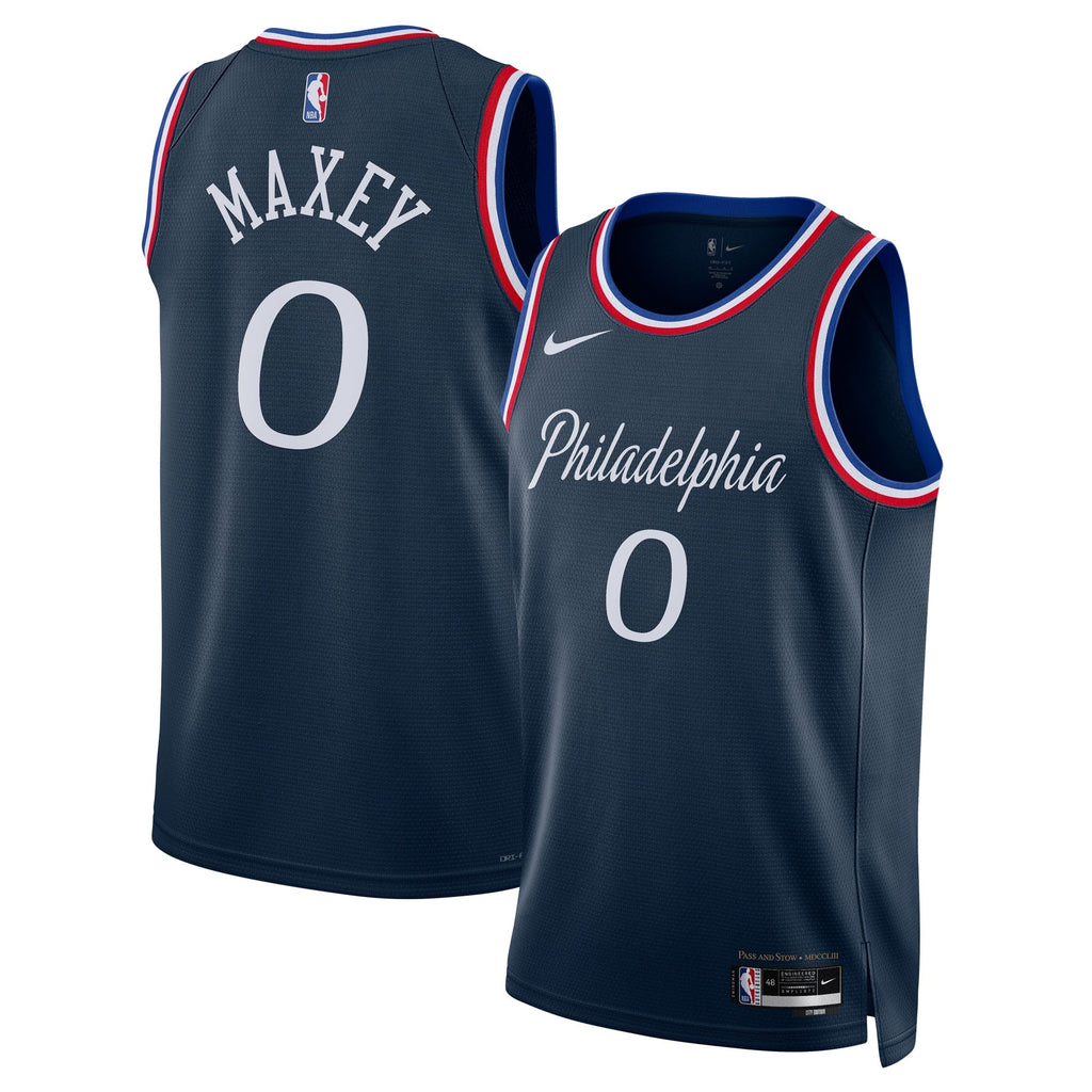 Philadelphia 76ers Nike 2025/26 City Edition Swingman Jersey - Navy - Tyrese Maxey - Unisex - Navy - image 1