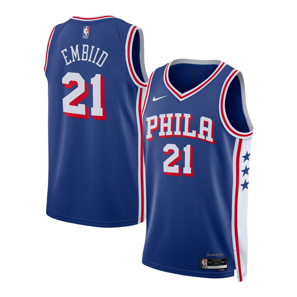Philadelphia 76ers Nike  Icon Edition Swingman Jersey - Joel Embiid - Unisex - Royal - image 1