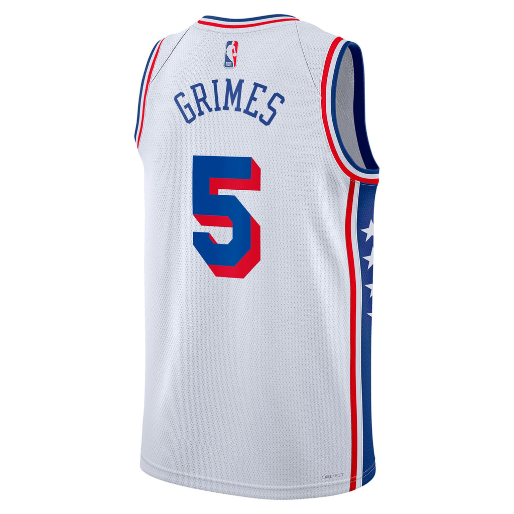 Philadelphia 76ers Nike Association Edition Swingman Jersey - White - Quentin Grimes - Unisex - White - image 4