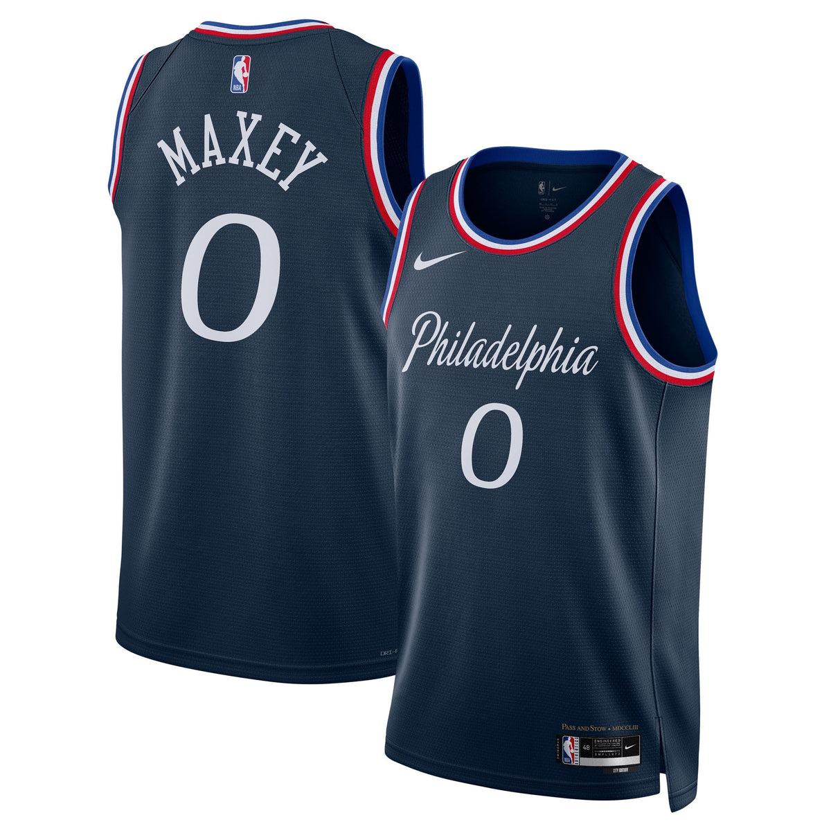Philadelphia 76ers Nike 2025/26 City Edition Swingman Jersey - Navy - Tyrese Maxey - Unisex - Navy - image 2
