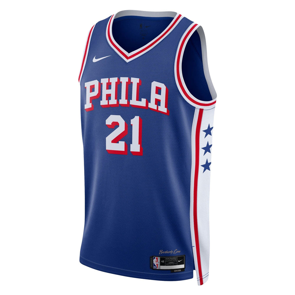 Philadelphia 76ers Nike  Icon Edition Swingman Jersey - Joel Embiid - Unisex - Royal - image 3