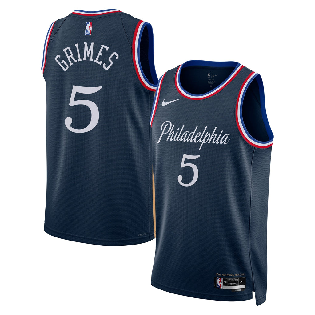 Philadelphia 76ers Nike 2025/26 City Edition Swingman Jersey - Navy - Quentin Grimes - Unisex - Navy - image 2