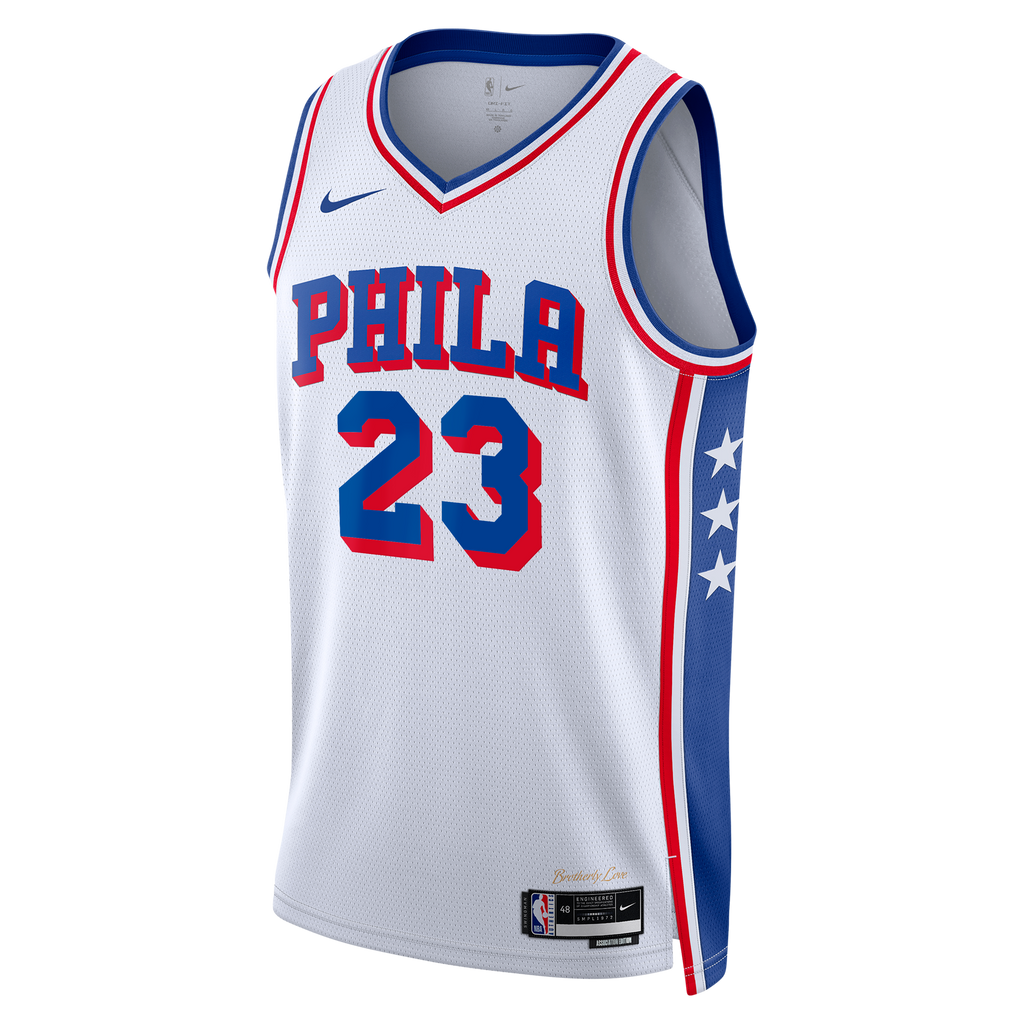 Philadelphia 76ers Nike Association Edition Swingman Jersey - White - Lebron James - Unisex - White - image 3