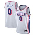 Philadelphia 76ers Nike Association Swingman Jersey - White - Tyrese Maxey - Youth - White - image 1