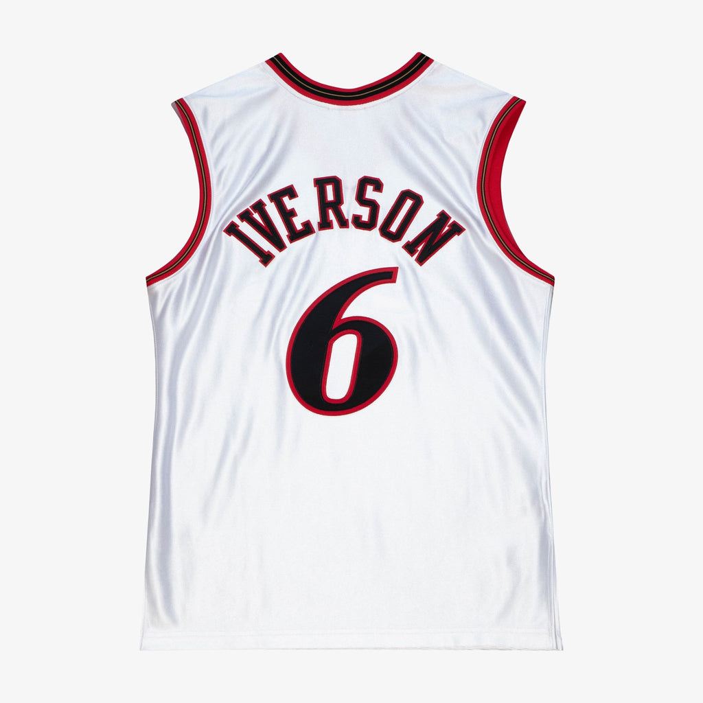 Philadelphia 76ers Mitchell & Ness Allen Iverson 2002 All-Star East Authentic Jersey - White - White - image 4