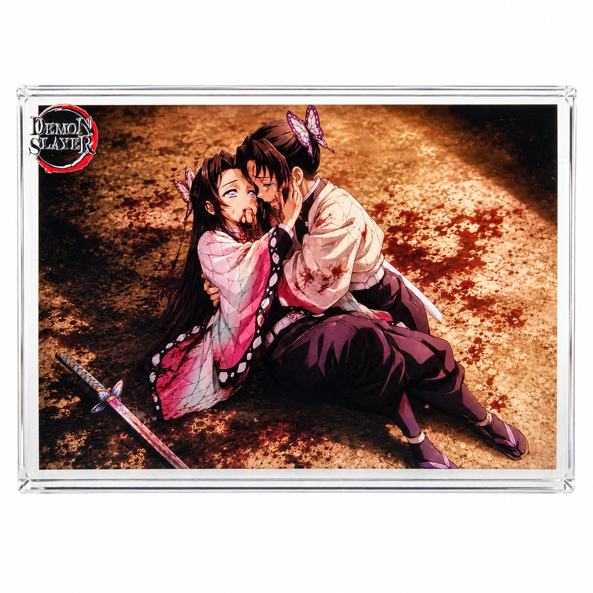 Demon Slayer Obanai Iguro Acrylic Crystal Card Brick
