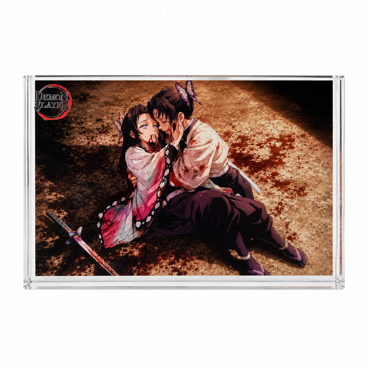 Demon Slayer Obanai Iguro Acrylic Crystal Card Brick