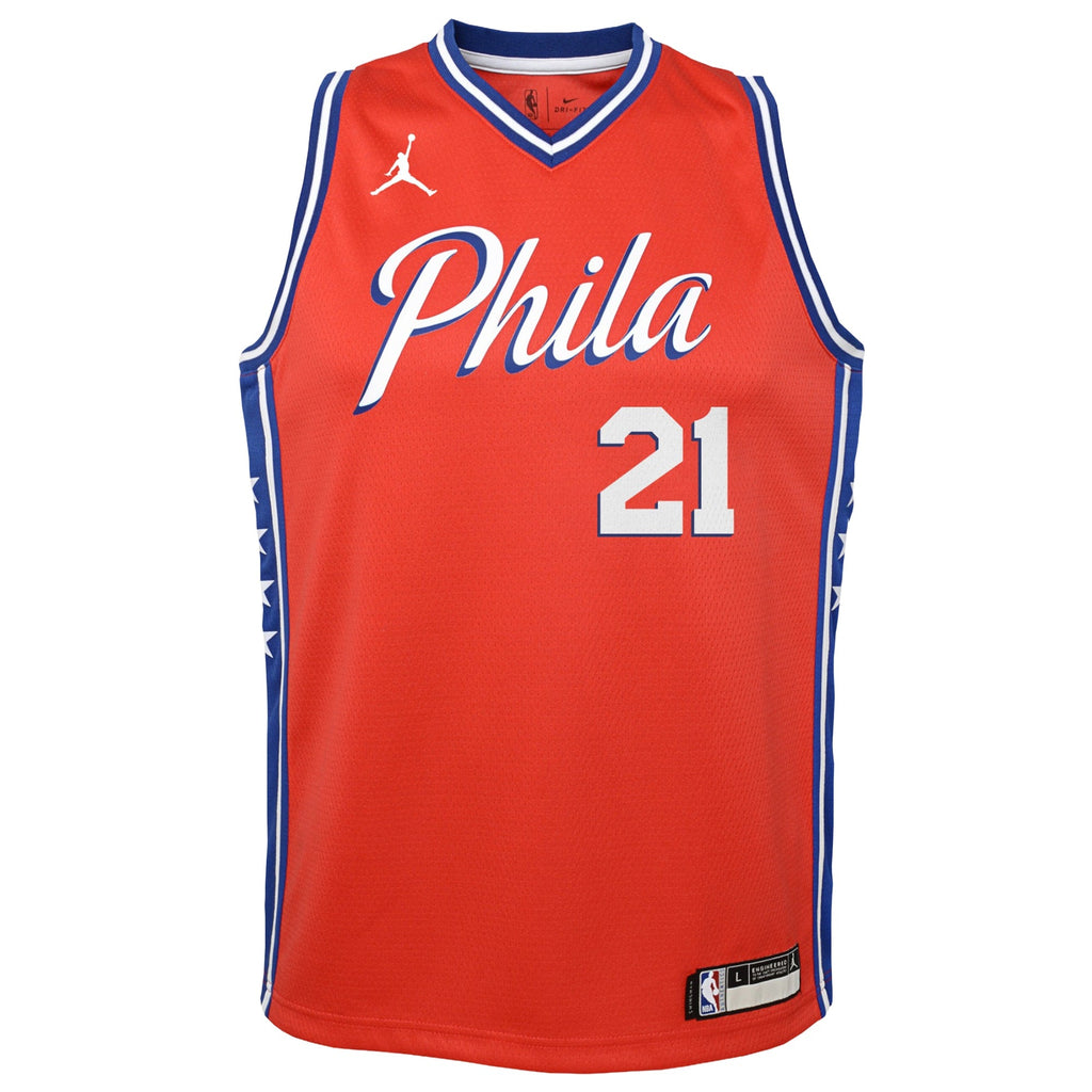 Philadelphia 76ers NBA Statement Swingman Jersey - Joel Embiid - Youth - Team Color - image 3