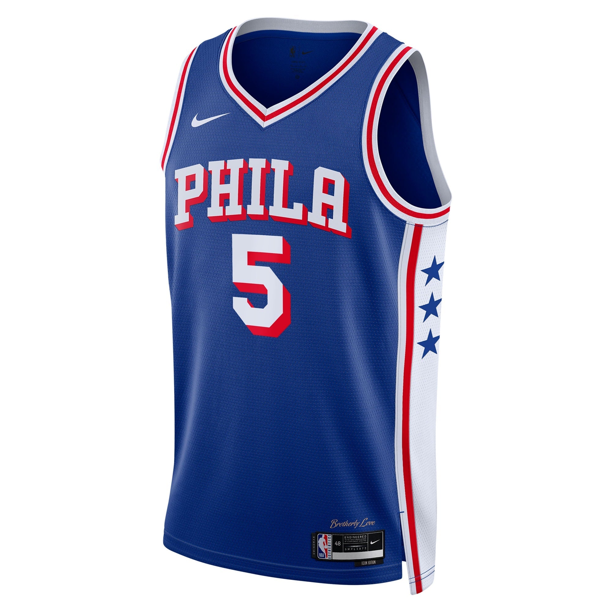 Philadelphia 76ers Nike Icon Edition Swingman Jersey - Royal - Quentin Grimes - Unisex - Royal - image 3