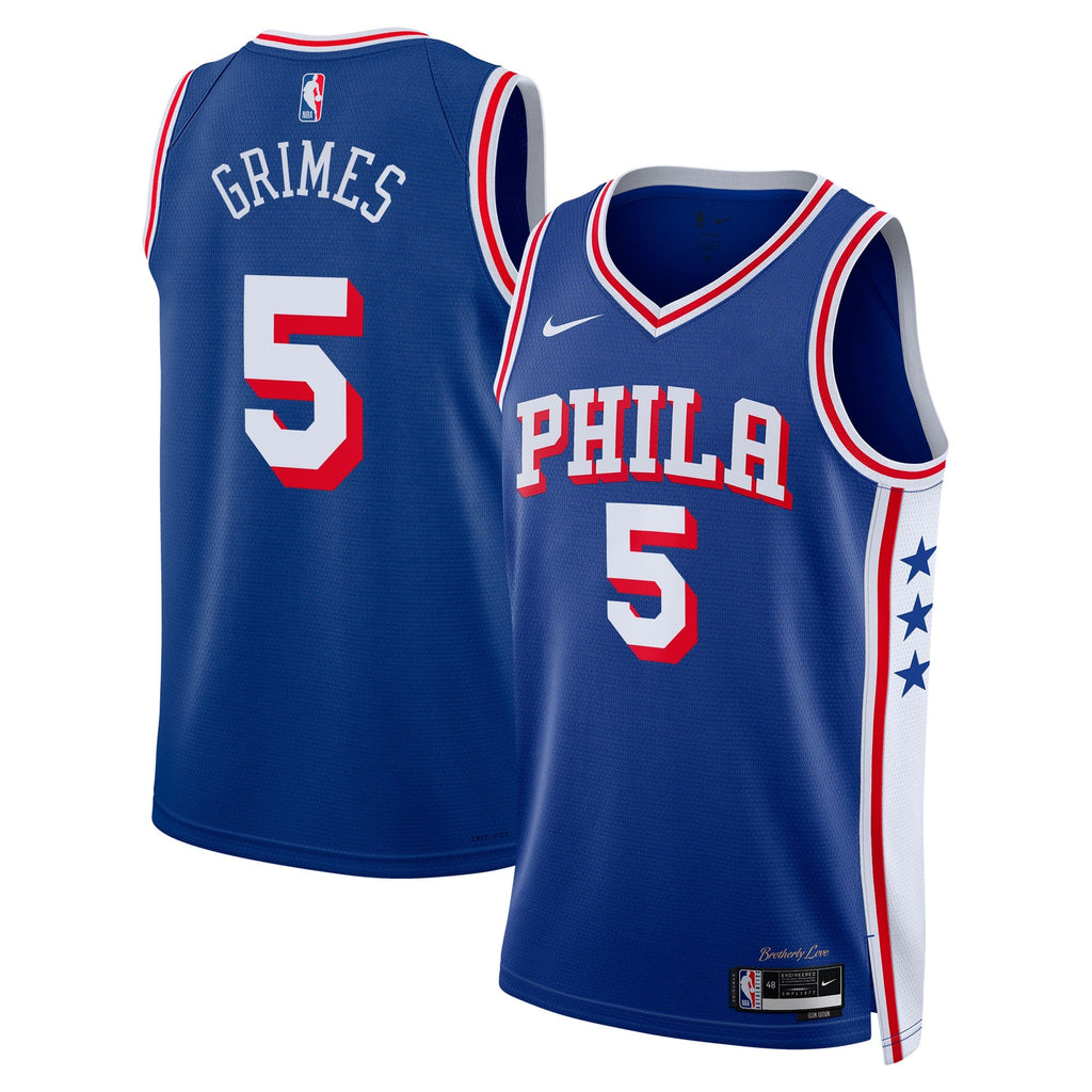 Philadelphia 76ers Nike Icon Edition Swingman Jersey - Royal - Quentin Grimes - Unisex - Royal - image 1