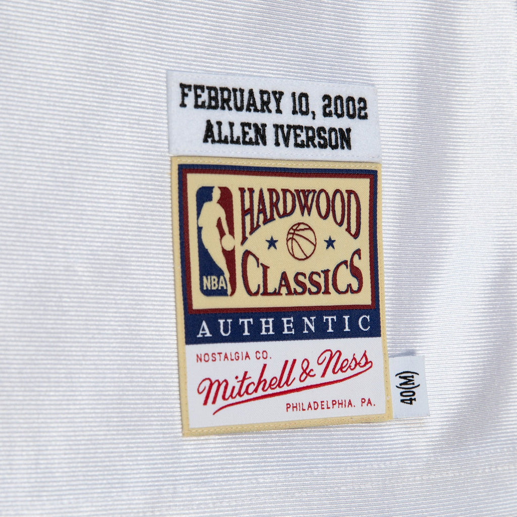 Philadelphia 76ers Mitchell & Ness Allen Iverson 2002 All-Star East Authentic Jersey - White - White - image 6