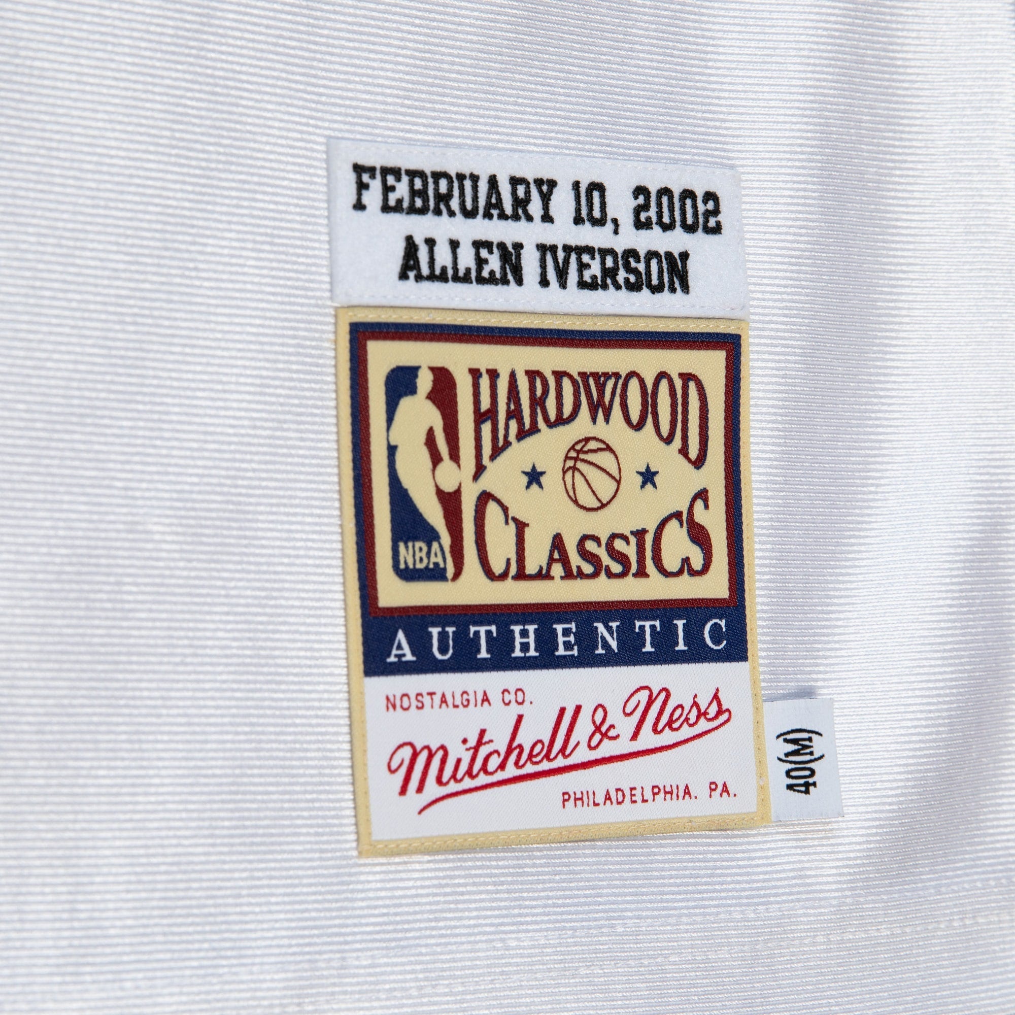 Philadelphia 76ers Mitchell & Ness Allen Iverson 2002 All-Star East Authentic Jersey - White - White - image 6
