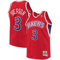 Men's Mitchell & Ness Allen Iverson Red Philadelphia 76ers 1996-97 Hardwood Classics Swingman Jersey - Red - image 1