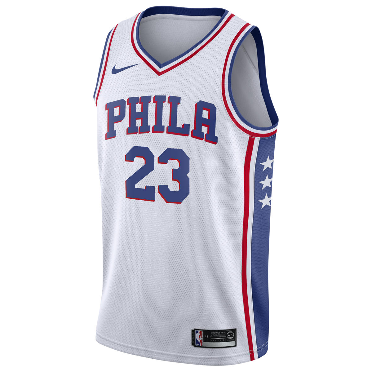 Philadelphia 76ers Nike Association Edition Swingman Jersey - White - Lebron James - Youth - White - image 3