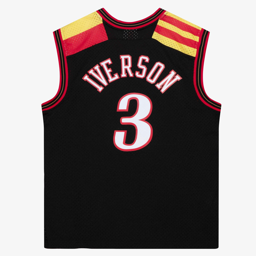 Philadelphia 76ers Mitchell & Ness Allen Iverson 2006 Alternate Spain Authentic Jersey - Black - Black - image 4