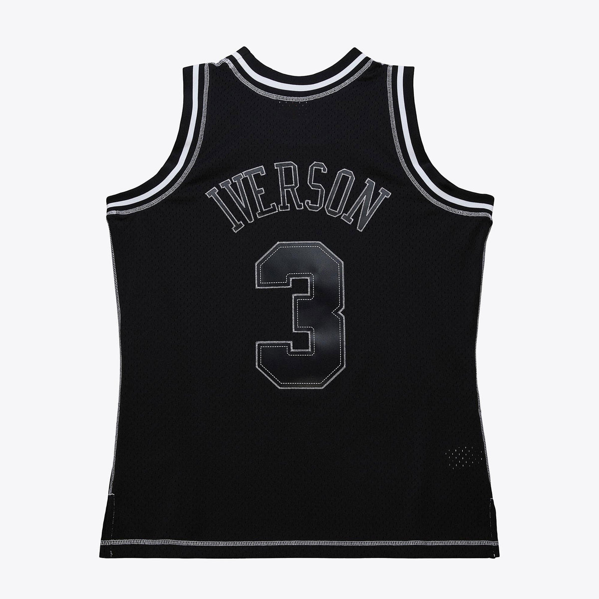 Philadelphia 76ers Mitchell & Ness Allen Iverson 1996 Contrast 2K Swingman Jersey - Black - Black - image 4