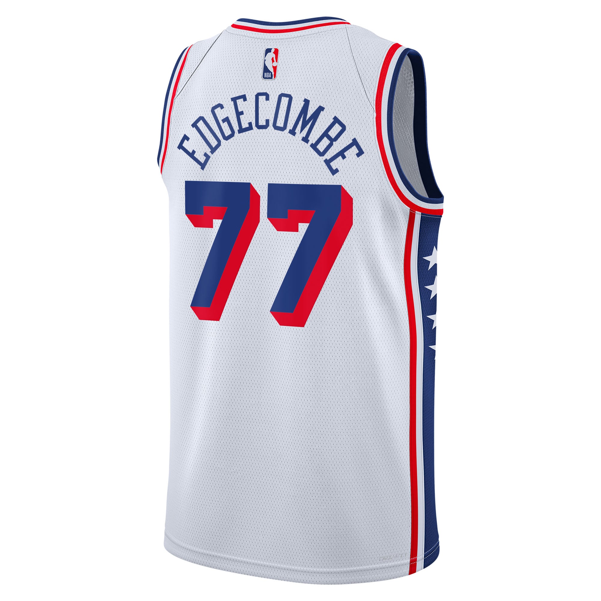 Philadelphia 76ers Nike Association Edition Swingman Jersey - White - VJ Edgecombe - Youth - White - image 4