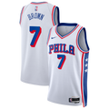 Philadelphia 76ers Nike Association Edition Swingman Jersey - White - Jaylen Brown - Unisex - White - image 1